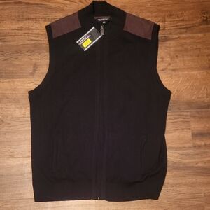 Men's ROUNDTREE & YORKE Black Sleeveless Jacket